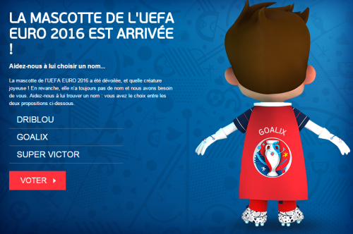 Goalix nouvelle mascotte de l'EURO 2016 ?